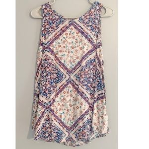 boutique floral tank top